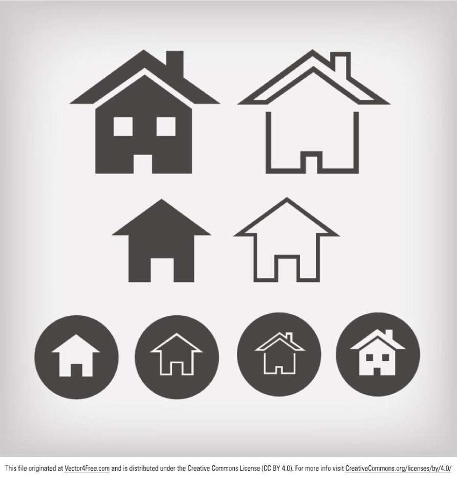 Free Vector Home Icon Designs