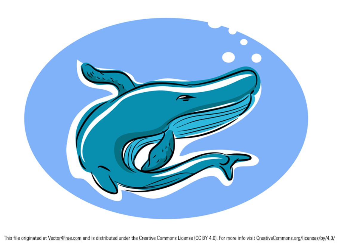 Free Whale Cartoon Vector