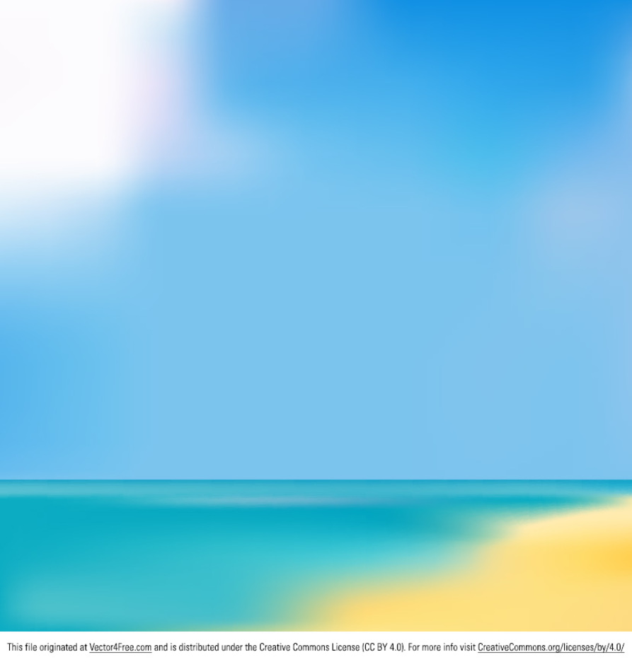 Blurry Beach Background Vector