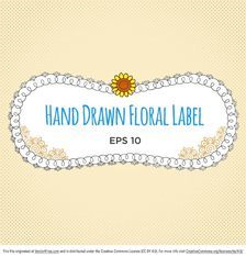 Hand Drawn Label Vector 