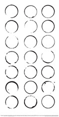 21 Coffee Stain Vector Graphics
