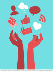 Social Media Share Vector Graphic