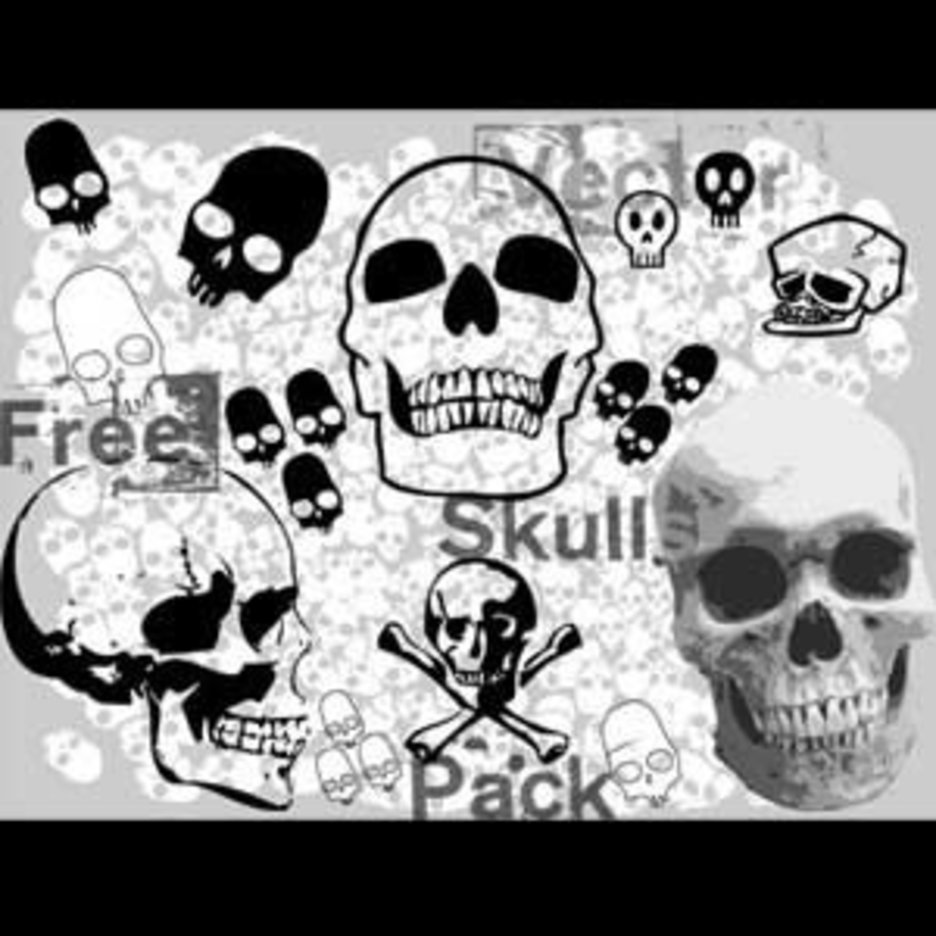 Free Vector Skulls Pack