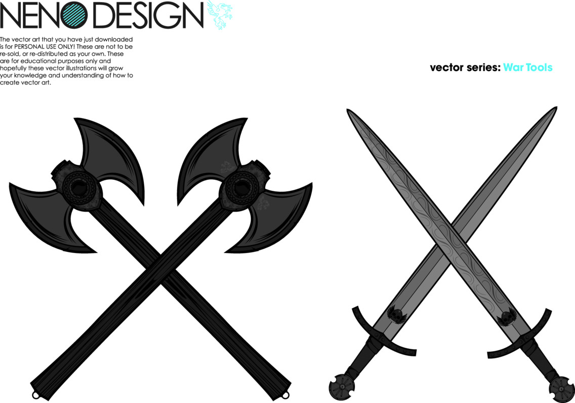 War Tools Axes And Swords