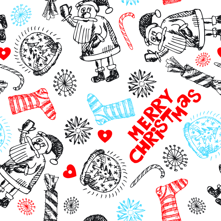 White Christmas Pattern