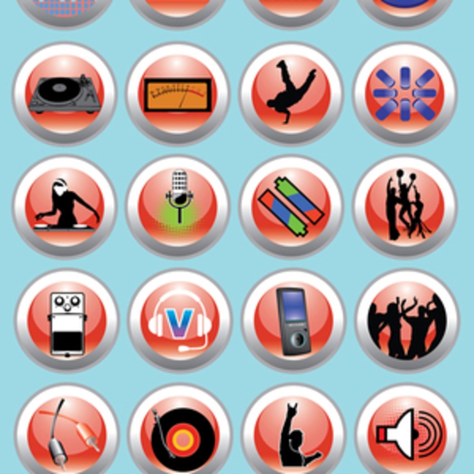 Free Vector Music &amp; Nightlife Icon Set