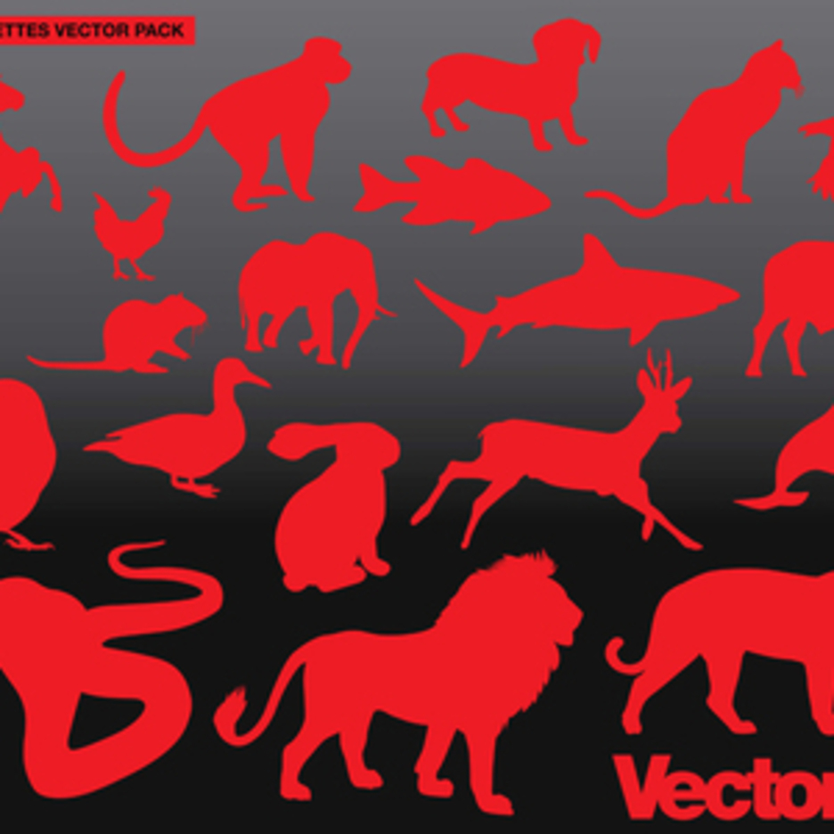 Animal Silhouette Vector Art Pack