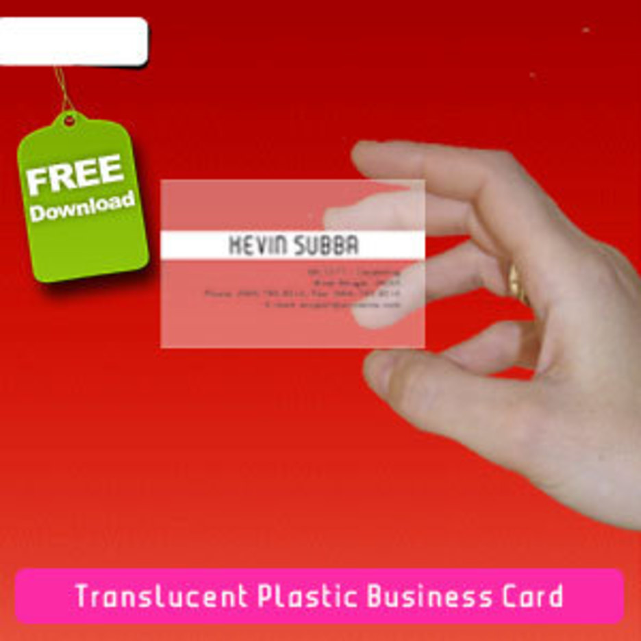 Translucent Plastic Business Card