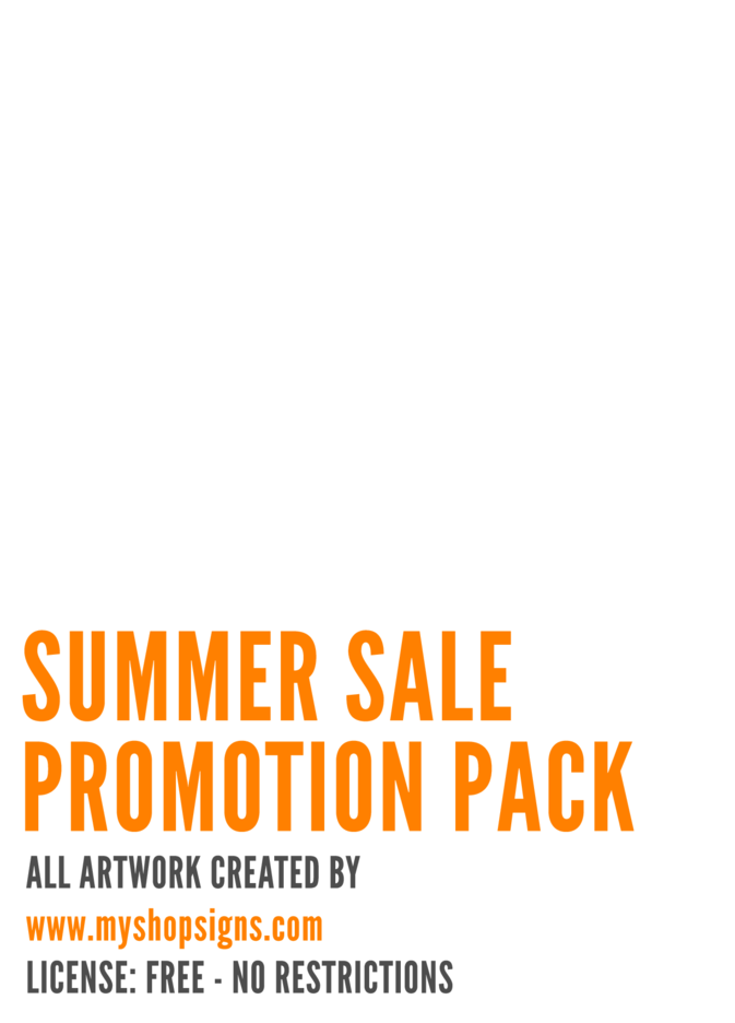 Summer Promotion Sale Printables