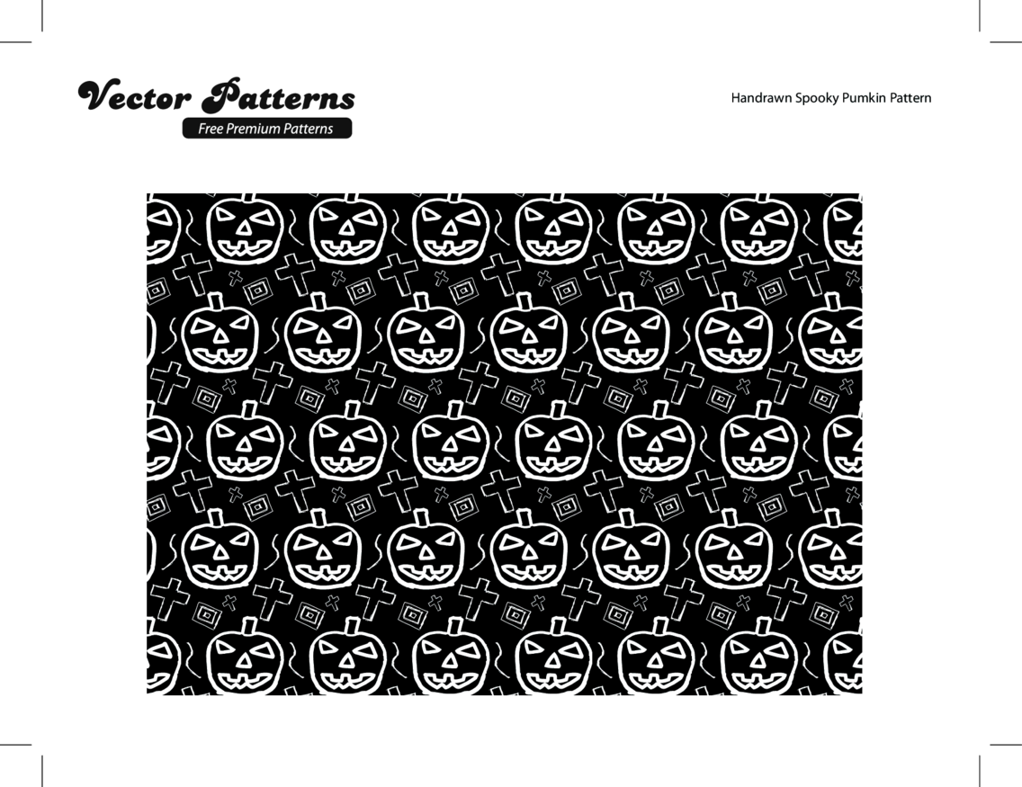 Hand Drawn Spooky Halloween Illustrator Pattern