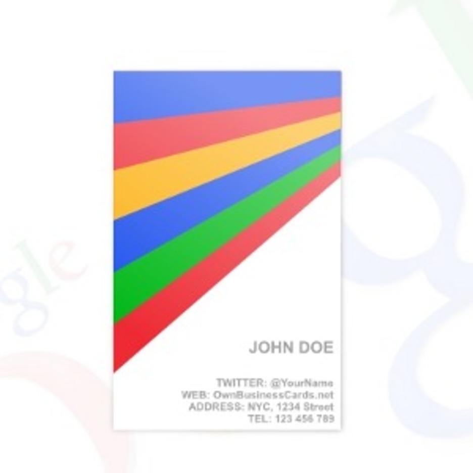 Google Business Card Template Freevectors