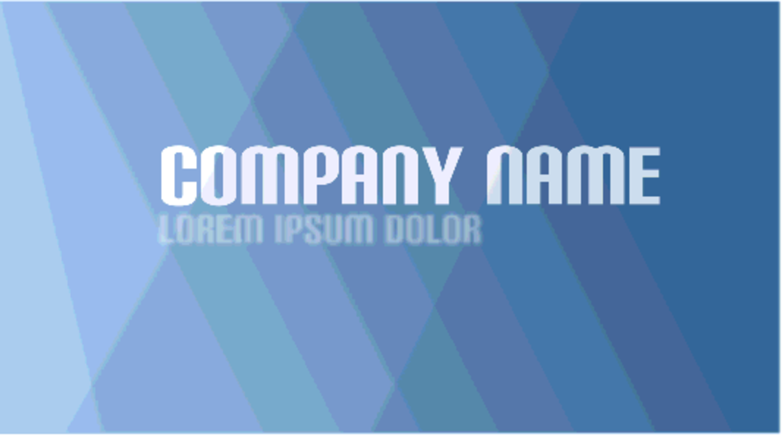 Blue Business Card Template