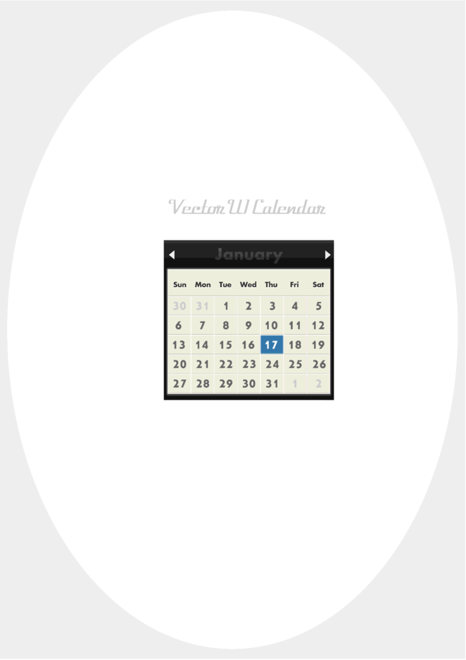 Vector Calendar