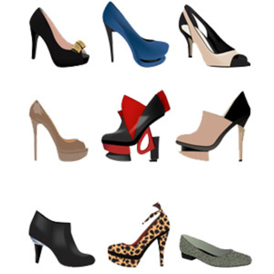 Stylish Women Shoes-Free Vector