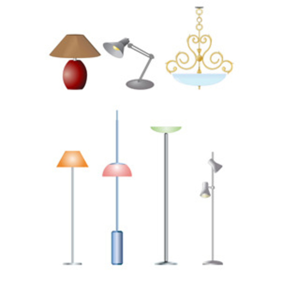 Electric Lamps- Free Vectors