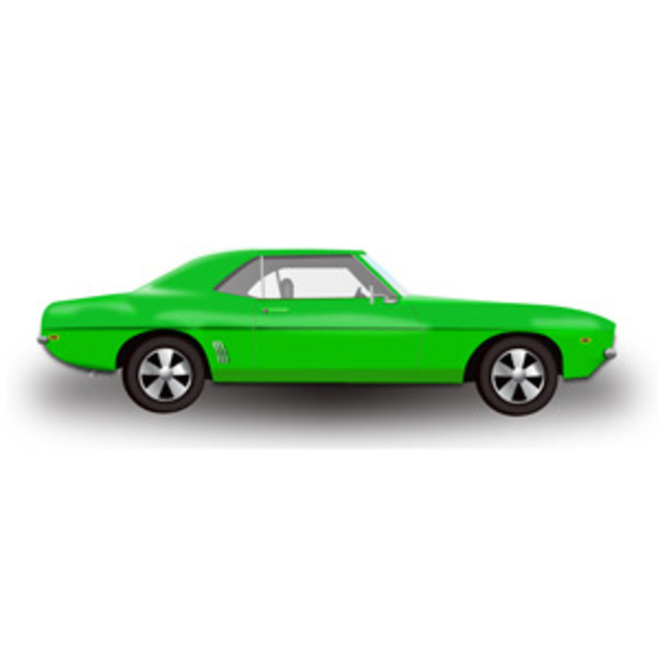 Green Hot Rod Car -Free Vector