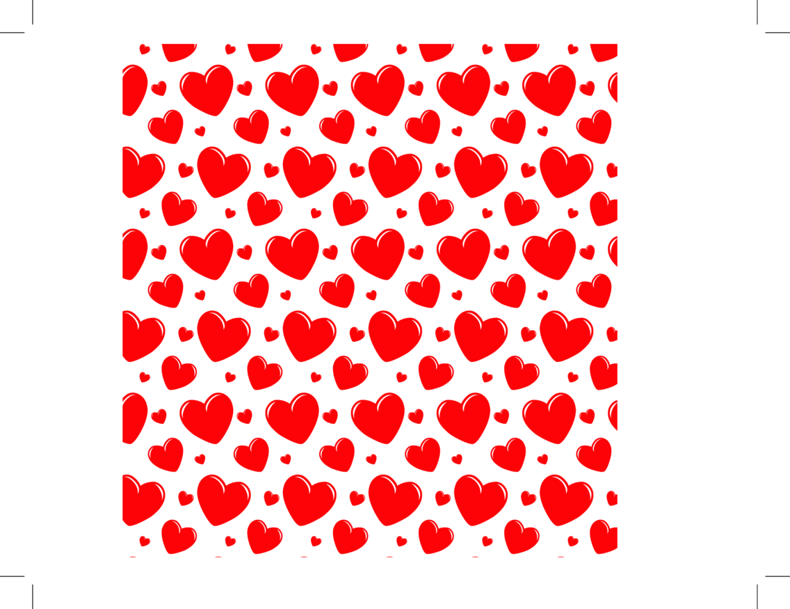 Transparent Heart Seamless Vector Pattern