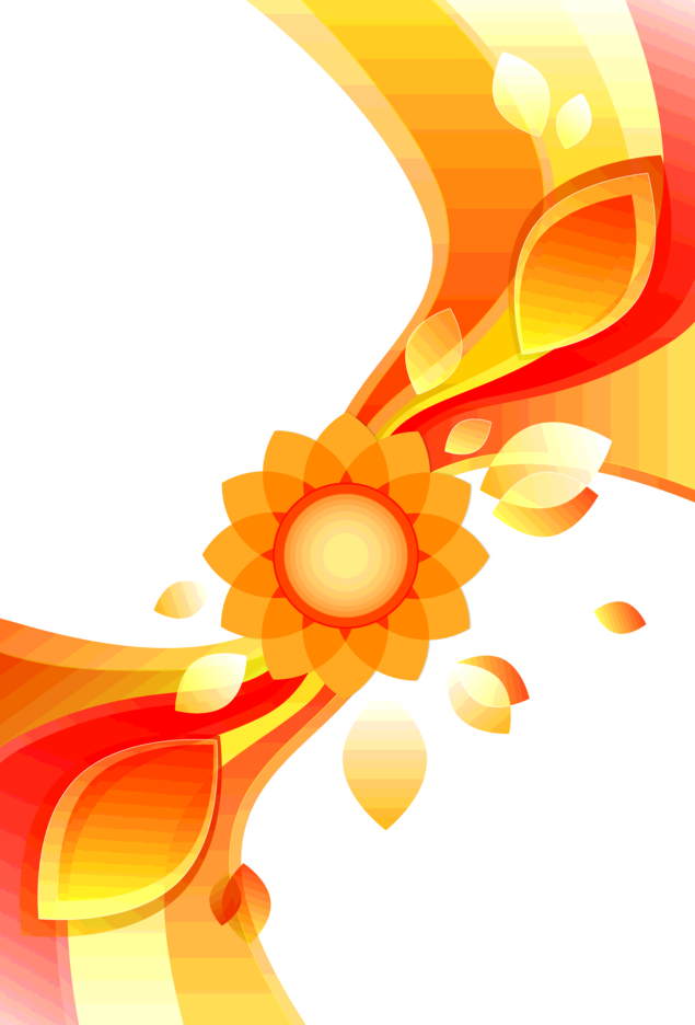 Abstract Flower Background Free Vector