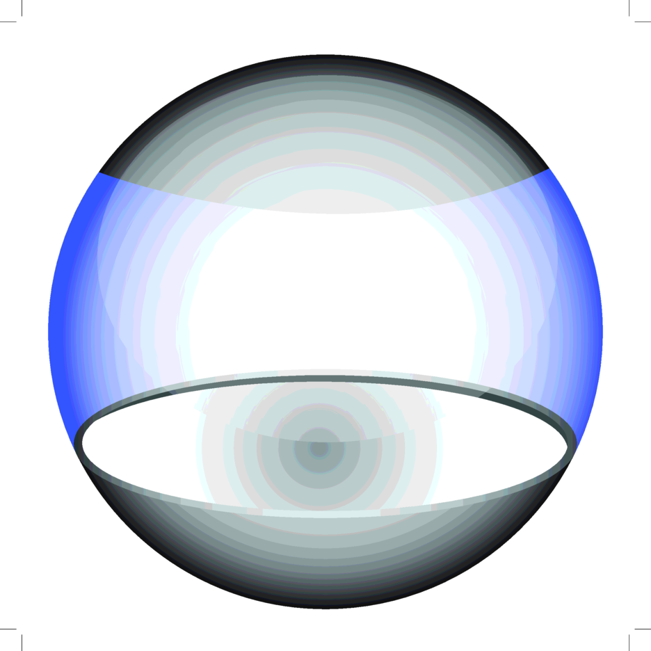 Glossy Blue Vector Sphere