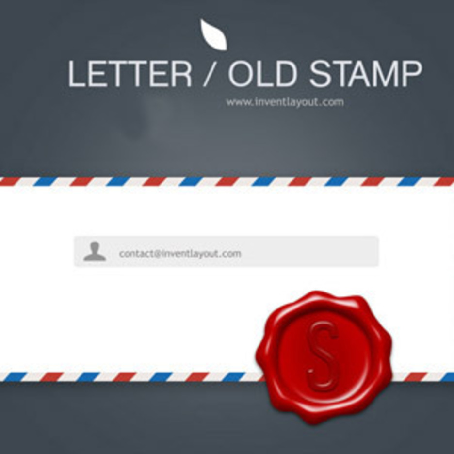 Letter And Old Stamp