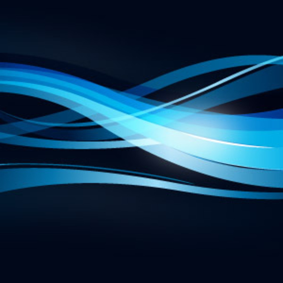 Wavy Blue Lines Background