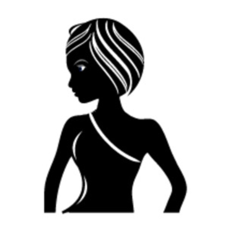 Silouette Woman Face And Hair