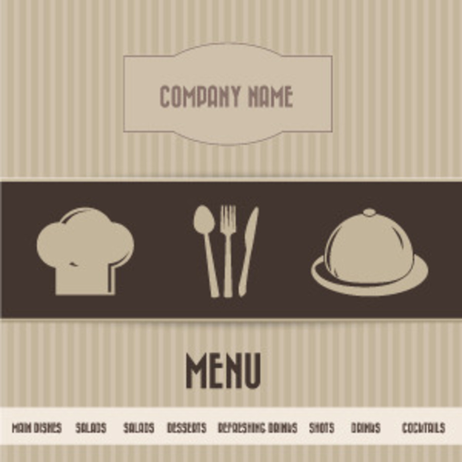 Free Vector Of The Day #40: Restaurant Menu