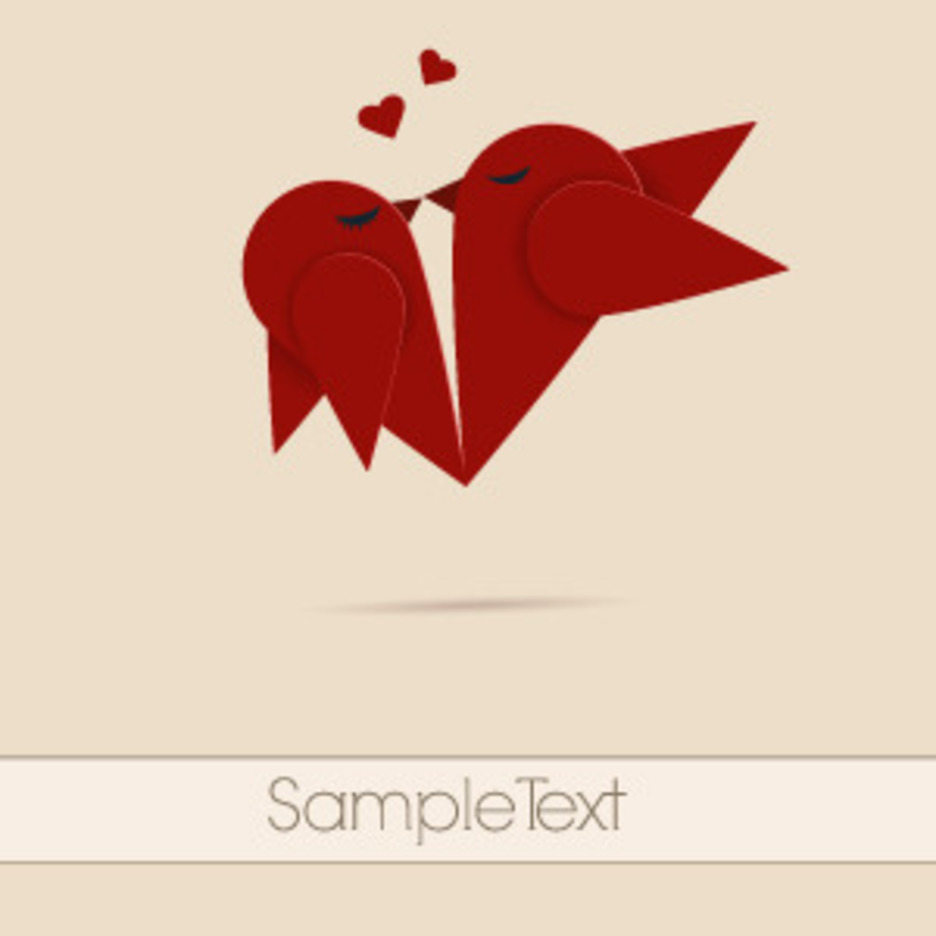 Free Vector Of The Day #45: Vector Lovebirds