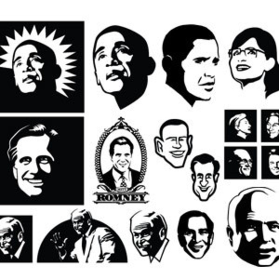 Vector Political Faces