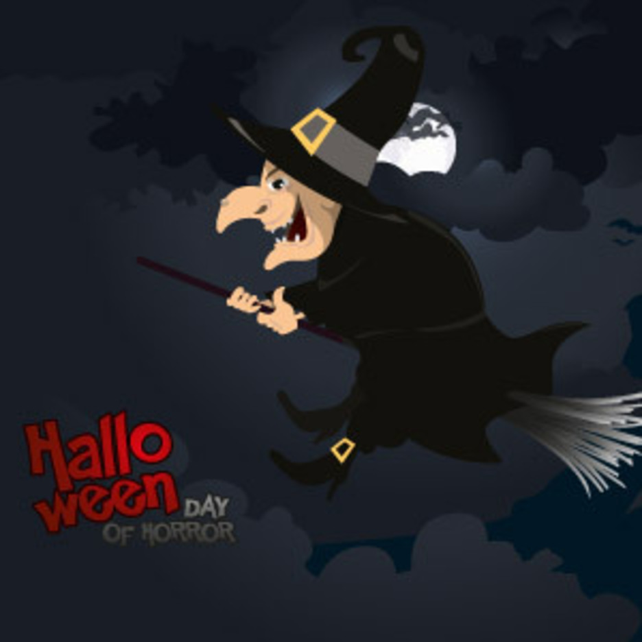 Halloween Witch Vector