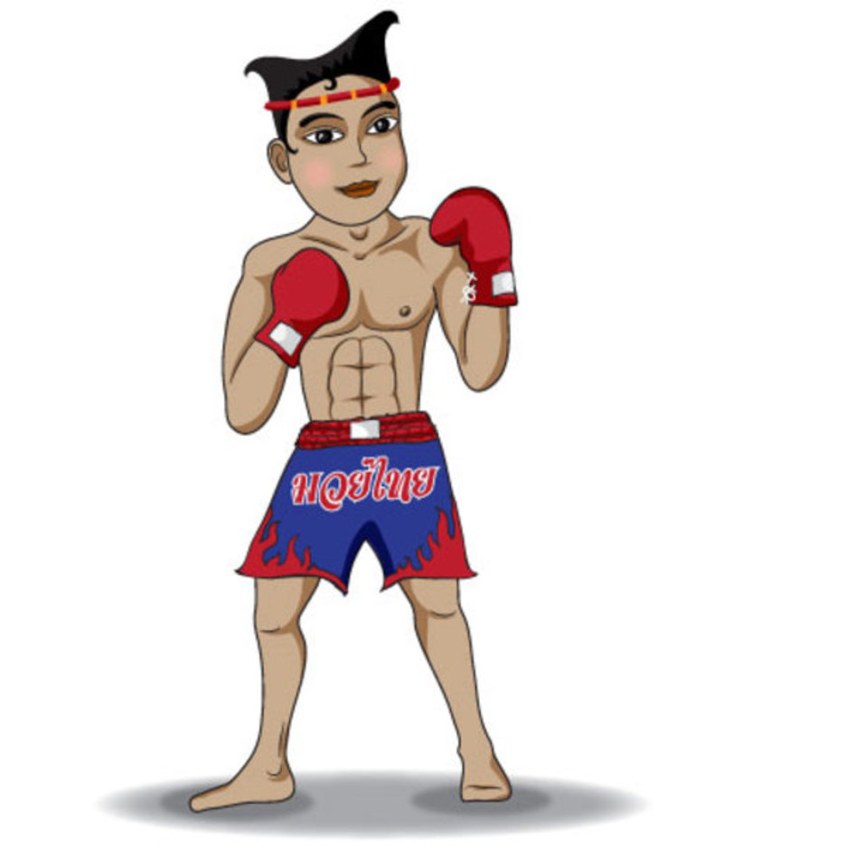 Free Thai Boxing Vector