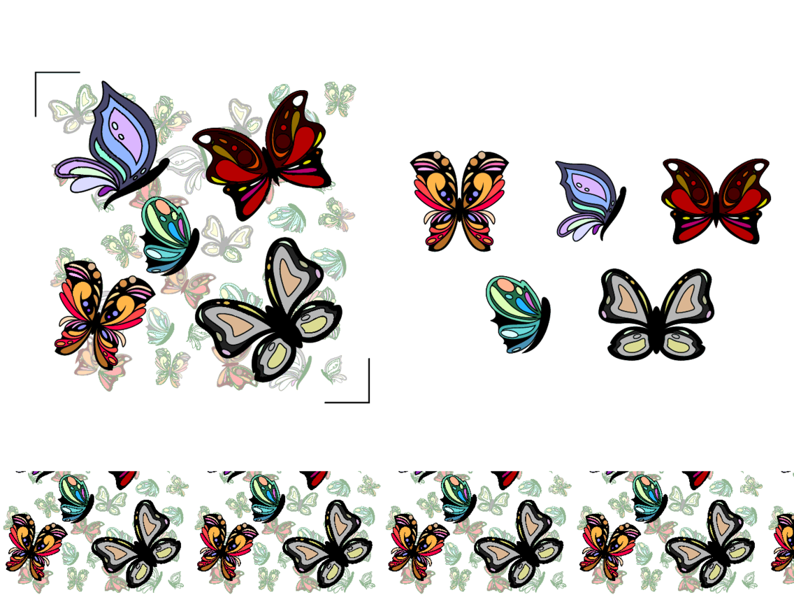 Free Vector Butterfly Pattern | FreeVectors