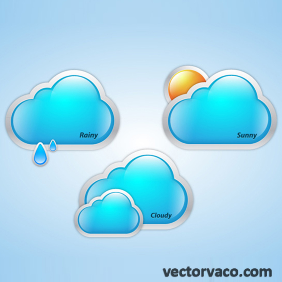 Free Vector Weather Clouds