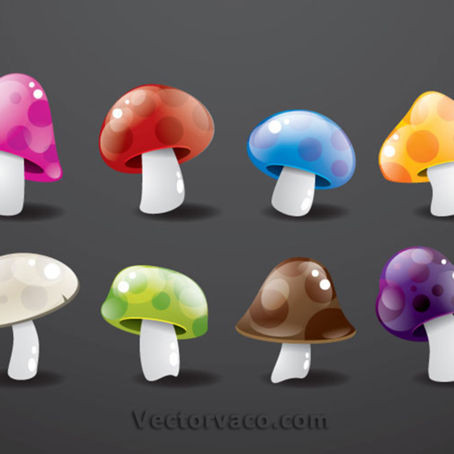 Free Vector Mushroom Pack