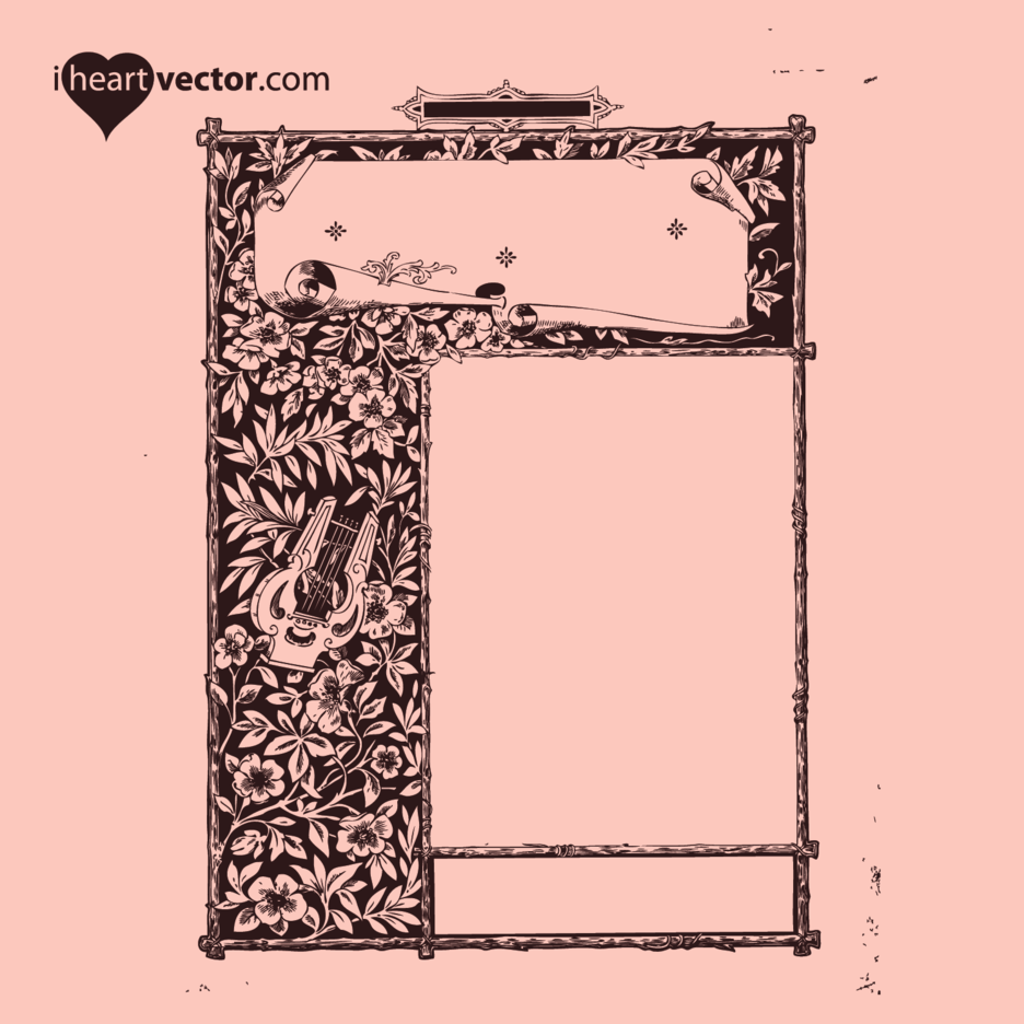 Free Antique Frame Vector 6