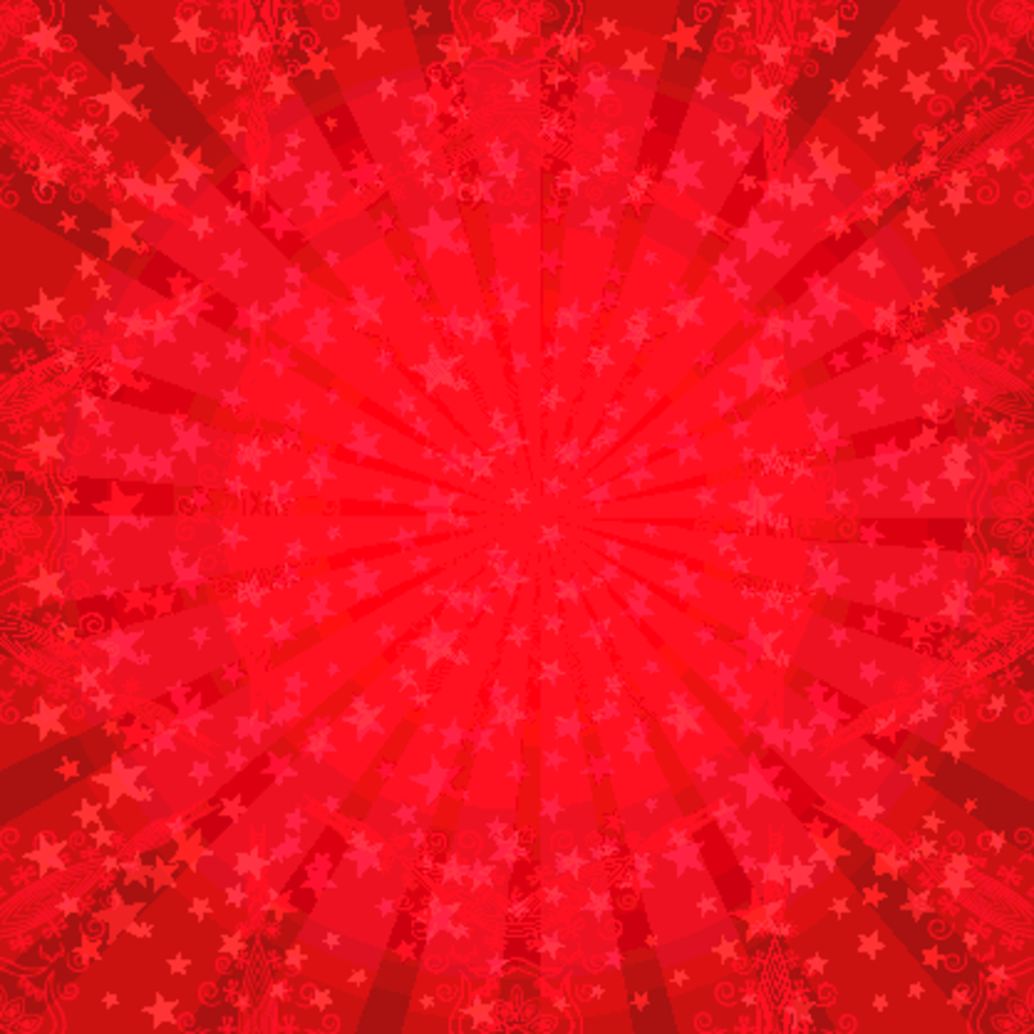 red sunburst background