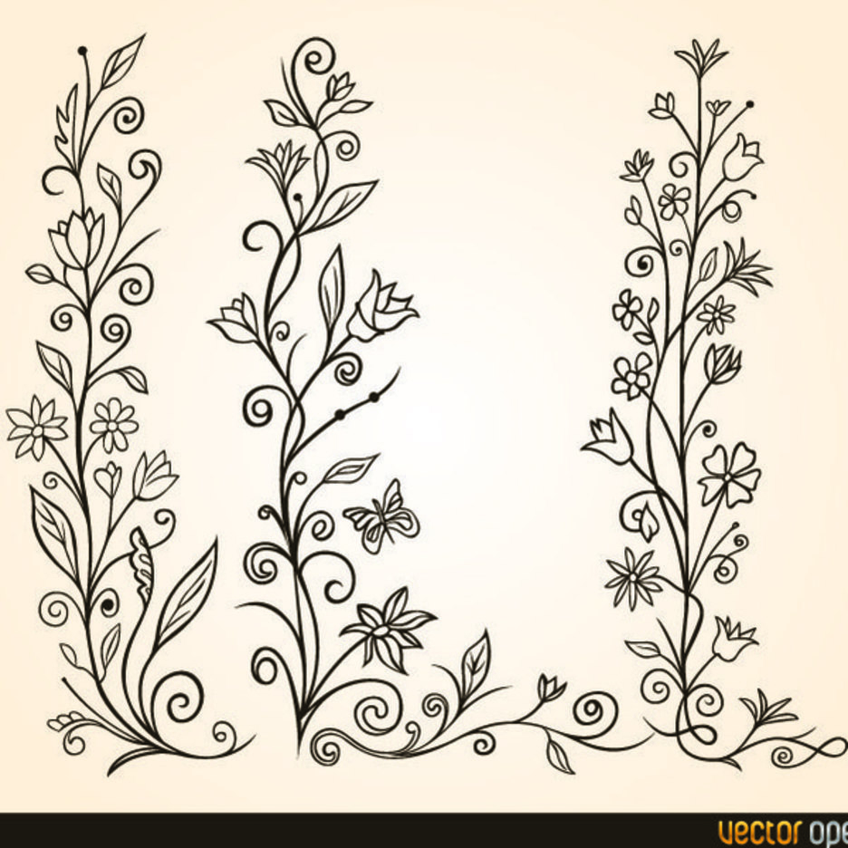 Download Free Vector Flower Ornament | FreeVectors