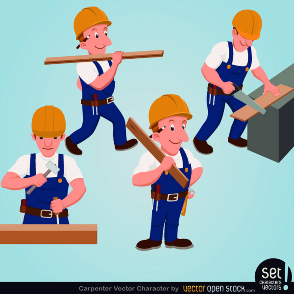 Free Vector Carpenter Character