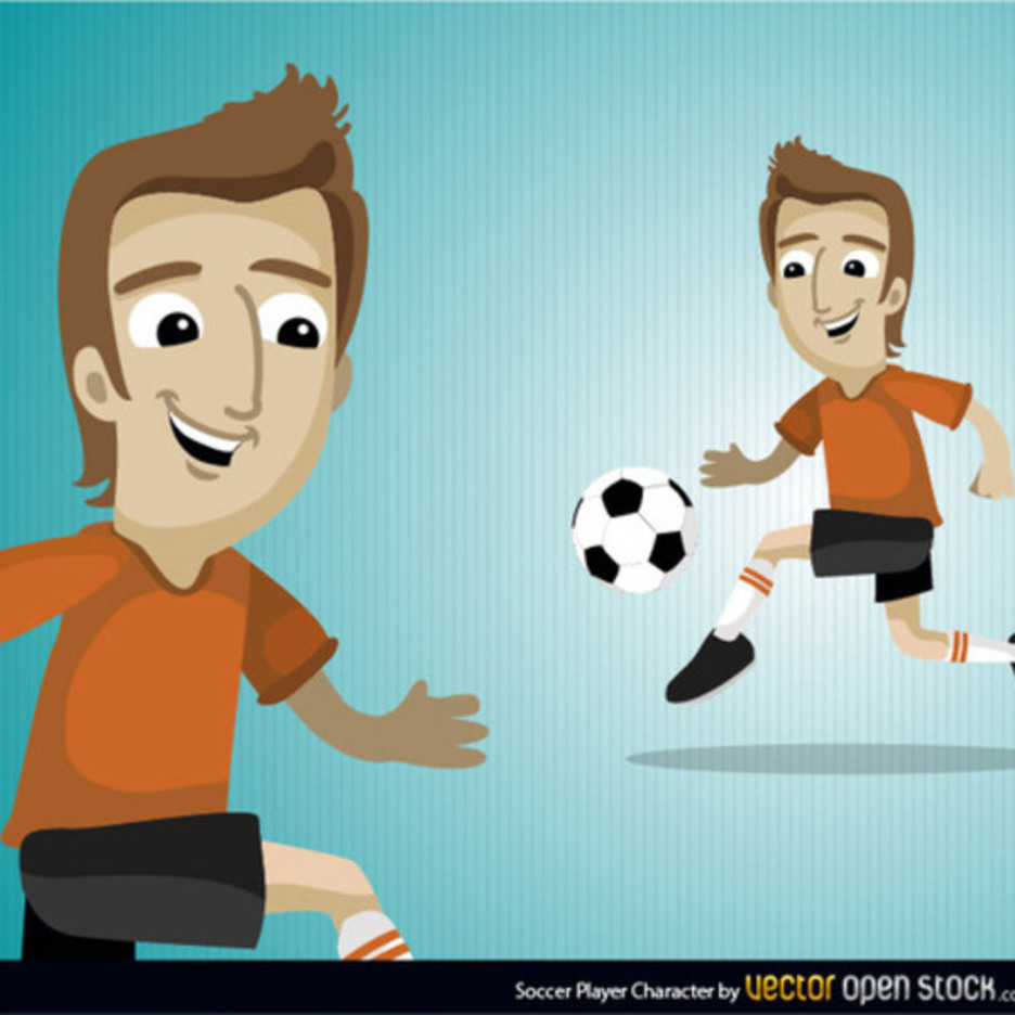 Free Vector Soccer Player Character