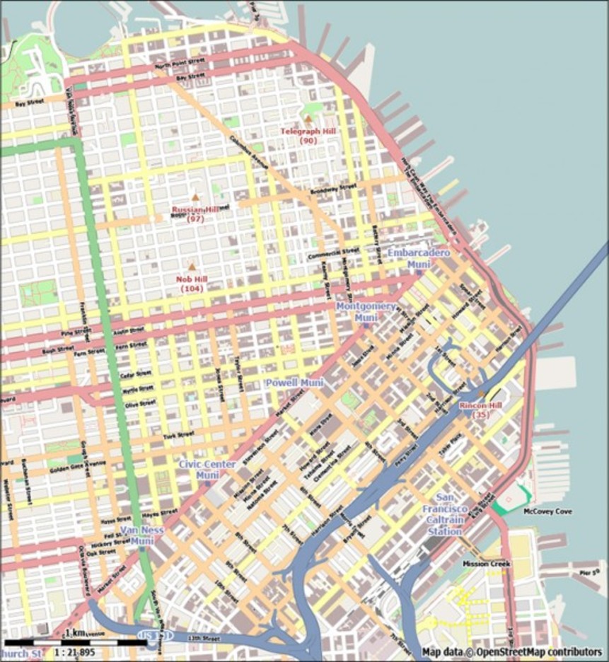 San Francisco Vector Map