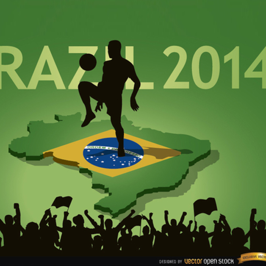 Brazil 2014 country fan crowds