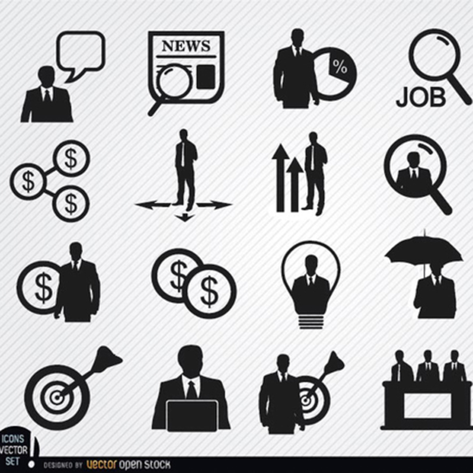 20 Free Vector Businessman icons