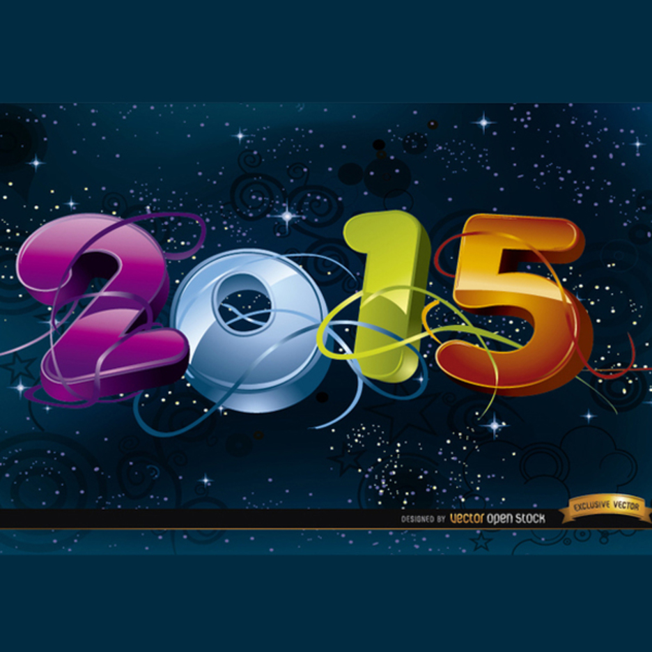 2015 Space Background Vector