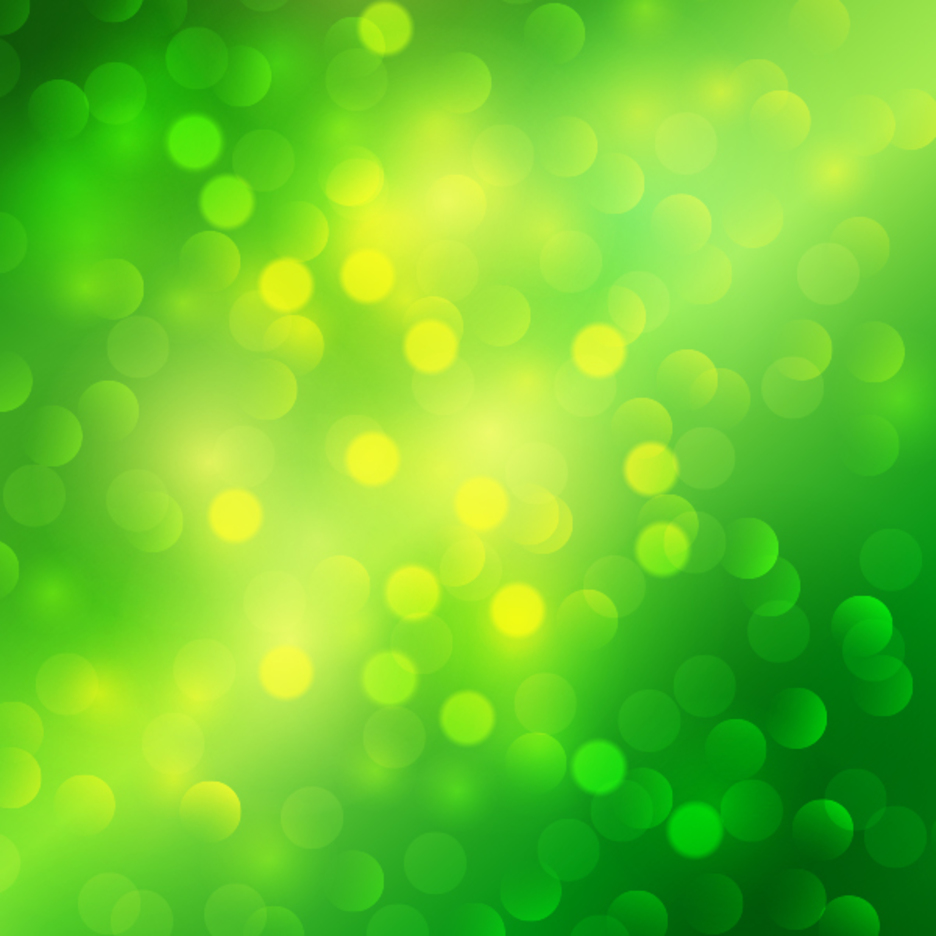 green bokeh background