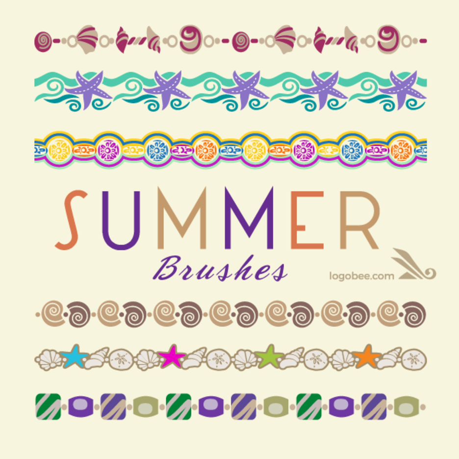 Illustrator Brushes - Summer Collection