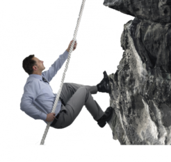 Man Climbing Vector
