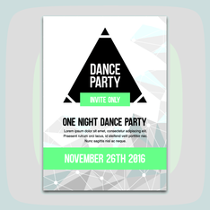 Black and White Abstract Poster