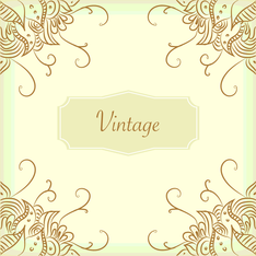 vintage corner swirls
