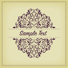 vintage floral vector background