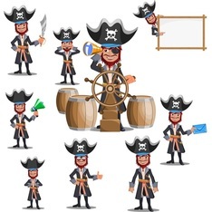 Silver Teeth â Full Body Character Design Vector Pack